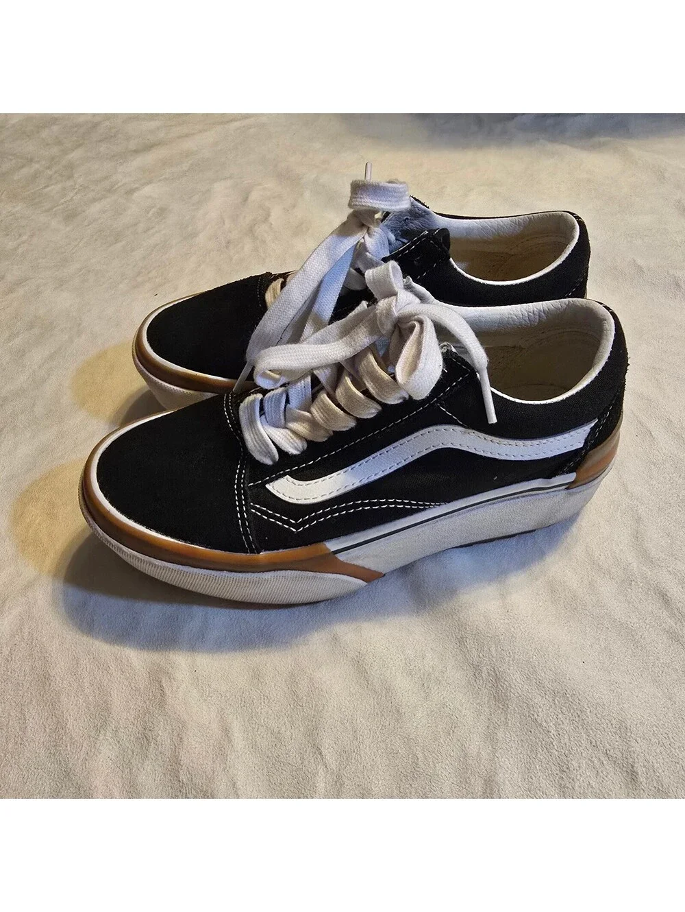 Vans Old Skool Black and White Sneakers Size 7